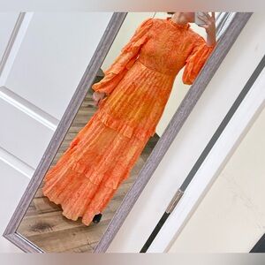 ASOS Coral Paisley Dress